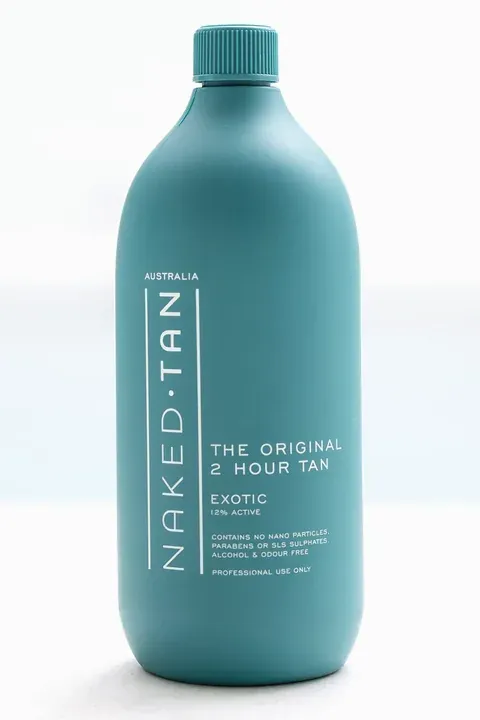 Naked Tan Exotic spray tan solution bottle, 12% DHA