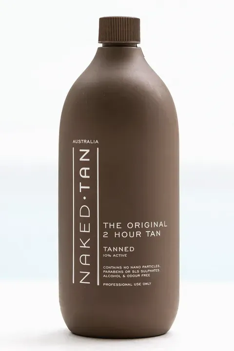 Naked Tan Tanned spray tan solution bottle, 10% DHA